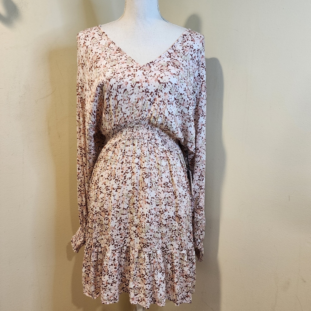 JAPNA Floral Long Sleeve Dress Size  S NWT